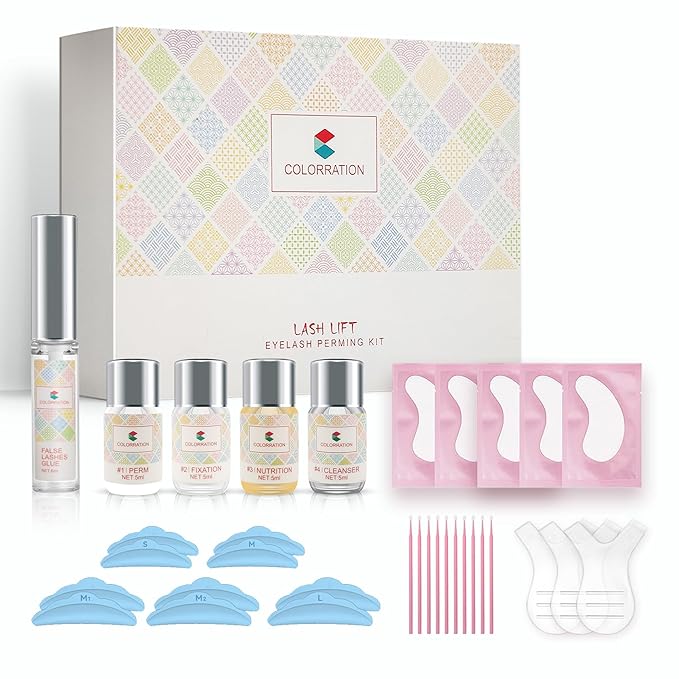2023 Upgraded Eyelash Lift Kit,Eyelash Perm Kit,Eyelash Perm Professional Curling Extension Set,Semi-Permanent Perming Wave Suitable For Salon and Home Use