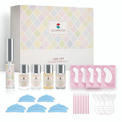 2023 Upgraded Eyelash Lift Kit,Eyelash Perm Kit,Eyelash Perm Professional Curling Extension Set,Semi-Permanent Perming Wave Suitable For Salon and Home Use
