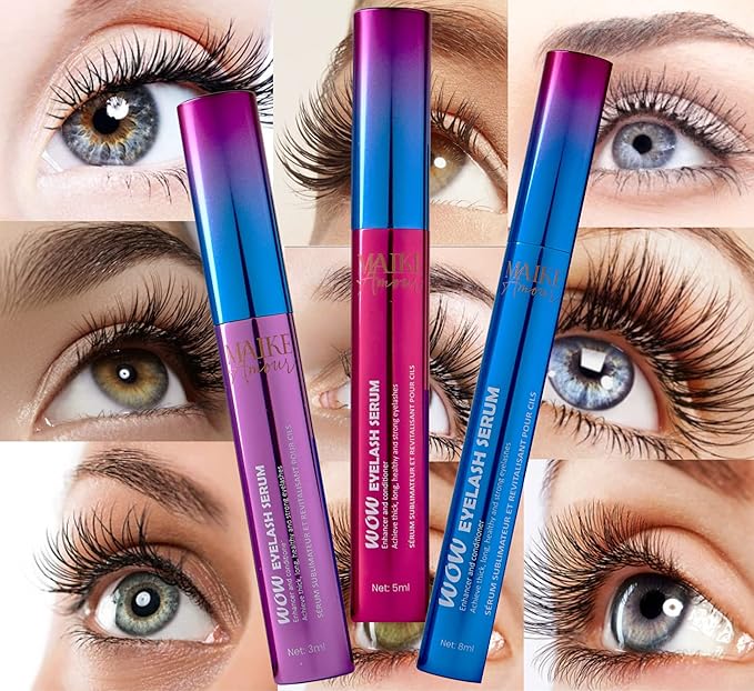 Premium Eyelash Growth Serum. Achieves thicker, longer, healthier and eyelashes and eyebrows. Eyelash enhancing serum for fuller lashes and brows. (8 mL)