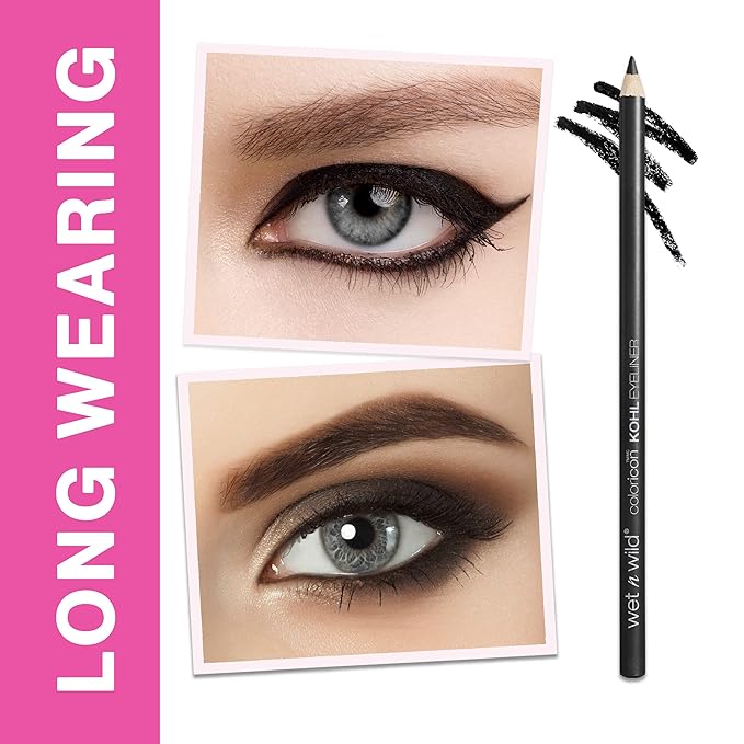 wet n wild Color Icon Kohl Eyeliner Pencil - Rich Hyper-Pigmented Color, Smooth Creamy Application, Long-Wearing Matte Finish Versatility, Cruelty-Free - Simma Brown Now!