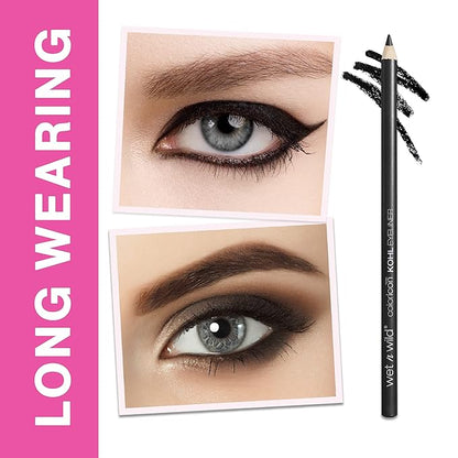 wet n wild Color Icon Kohl Eyeliner Pencil - Rich Hyper-Pigmented Color, Smooth Creamy Application, Long-Wearing Matte Finish Versatility, Cruelty-Free - Simma Brown Now!