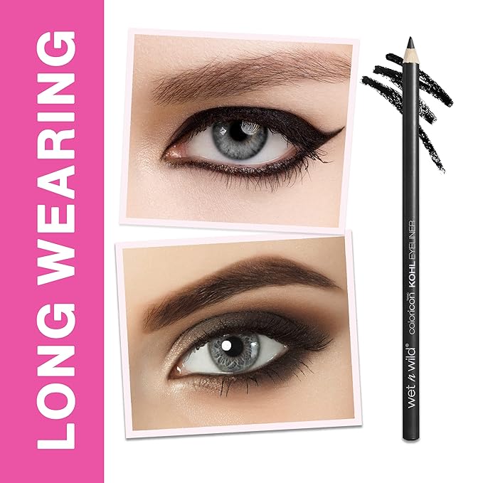 wet n wild Color Icon Kohl Eyeliner Pencil - Rich Hyper-Pigmented Color, Smooth Creamy Application, Long-Wearing Matte Finish Versatility, Cruelty-Free - Simma Brown Now!