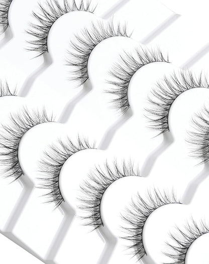 Natural Eyelashes Natural Look False Lashes Wispy Eye Lashes Natural Lashes False Eyelashes Fake Lashes 11mm K64