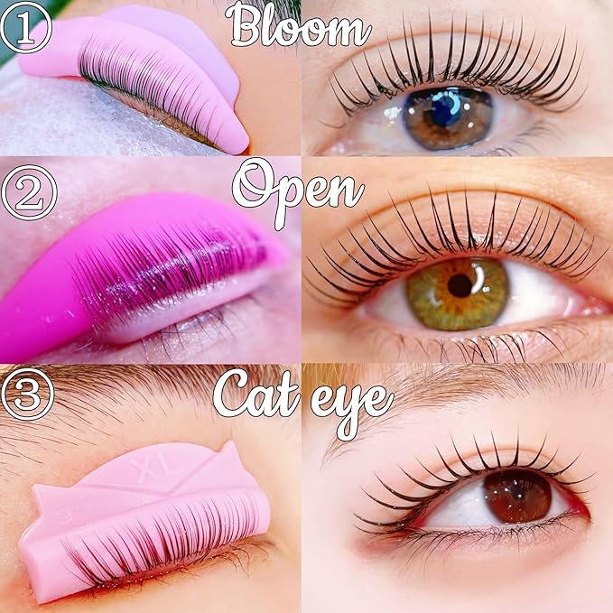 Lash Lift Kit Fast 7 Minutes Eyelash Perm Brow Lamination Set 2 In 1 Multi-Curler Form Lifting Result Open Eye/Cat Eye/Bloom Eyelash Lami Lamination Look 6 Weeks On Eyes- Durable Perming Lashes