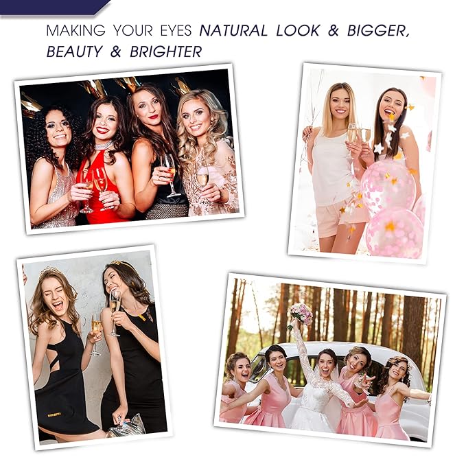 SevenCrown Magnetic Lashes with Eyeliner Kit - 10 Pairs 3D Medium Cat Eye Lashes - Upgraded Magnetic Liner Long Lasting,Natural Look - Reusable Magnetic Eyelashes Kit with Applicator, Easy to Apply