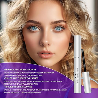 Lash Serum,Eyelash Serum,Eyelash Growth Serum - Rapid Eyelash Growth Serum for tronger, Healthier Lashes & Brows, Vegan & Cruelty-Free (1 PCS)