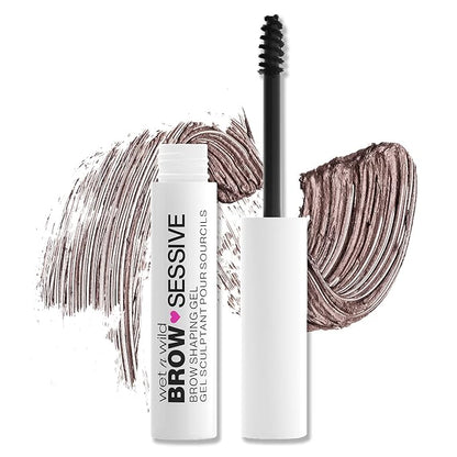 wet n wild Brow Gel Brown and Waterproof Eyeliner Blackest Black Makeup Bundle