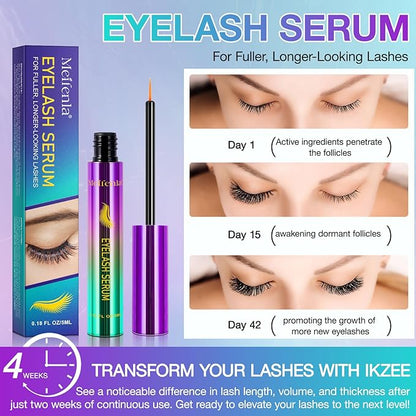 Eyelash Growth Serum, 5ml Lash Growth Serum, Lash Serum for Eyelash Growth Longer & Thicker Lash Enhancing Serum with Natural Formula Vegan & Cruelty-Free
