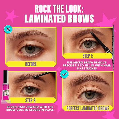 NYX PROFESSIONAL MAKEUP Micro Brow Pencil, Precise Eyebrow Pencil - Cool Ash Brown