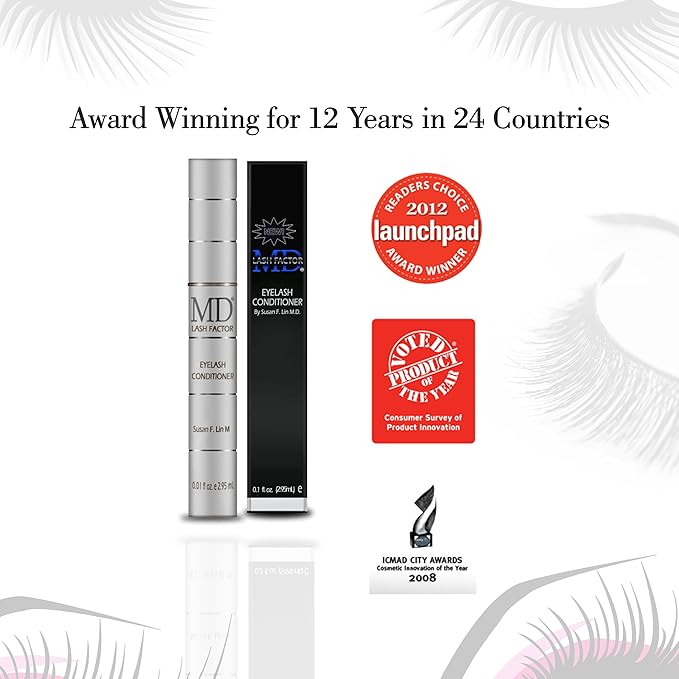 Lash Factor Eyelash Growth Serum | Enhances Your Natural Lashes For A Fuller, Longer & Denser Look | Eyelashs Enhancer for Women | 0.05 fl. oz e 1.5 ml - 6 Week supply