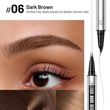 4Pcs Curved Eyebrow Pencils for Women Create Natural Hair Like Brows