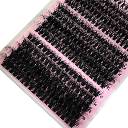 HBZGTLAD Fluffy Cluster Lashes 40D60D80D100D120D Natural Thick Eyelash Clusters D Curl Individual Lashes DIY Eyelashes Extension (40D60D80D100D)