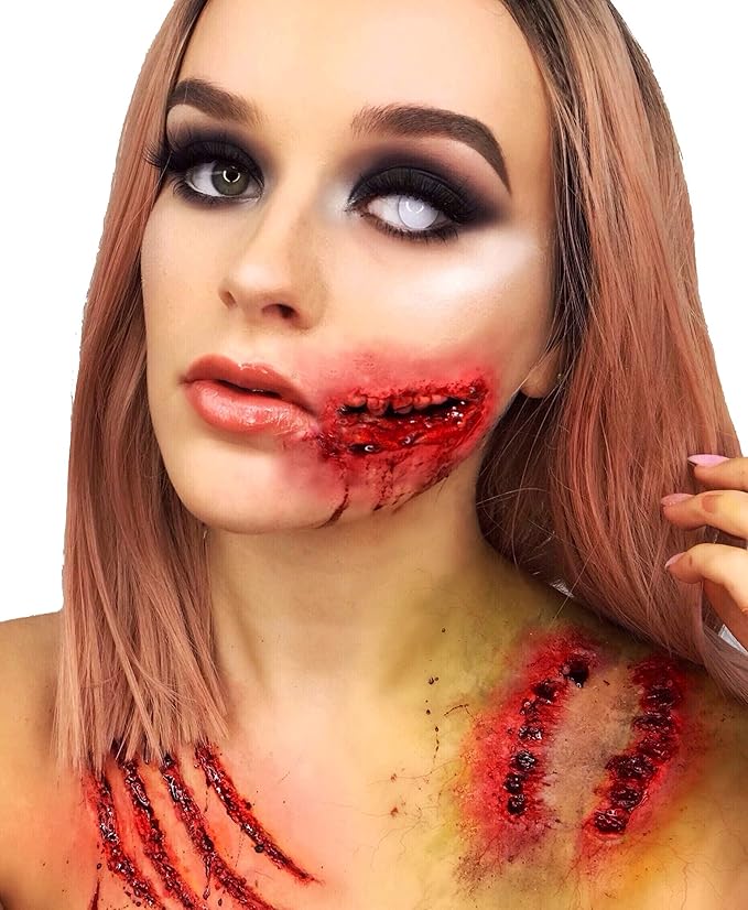 Pro FX Fake Blood - 0.50fl oz x6 - SFX Make up for Halloween Vampire Zombie Theatre - Special Effects Make up