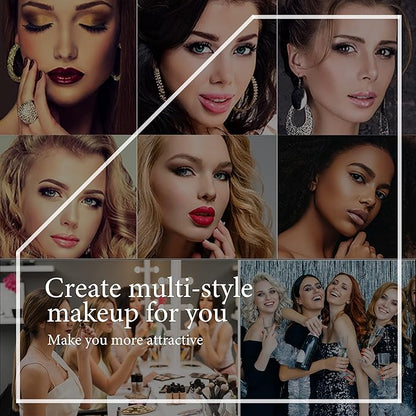 Menaka Magnetic Eyelashes and Eyeliner Kit, Reusable Magnetic Lashes with Eyeliner and Tweezers, 3D Natural Look False Eyelashes, No Glue Needed,Cruelty Free,(7pairs)