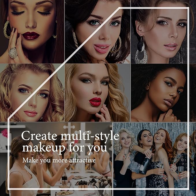 Menaka Magnetic Eyelashes Natural Look, Wispy short Magnetic Lashes with Eyeliner Kit, 4 Tubes of Magnetic Liner Upgraded Waterproof,Long Lasting. Reusable False Eyelashes Easy to Apply,10 Pairs