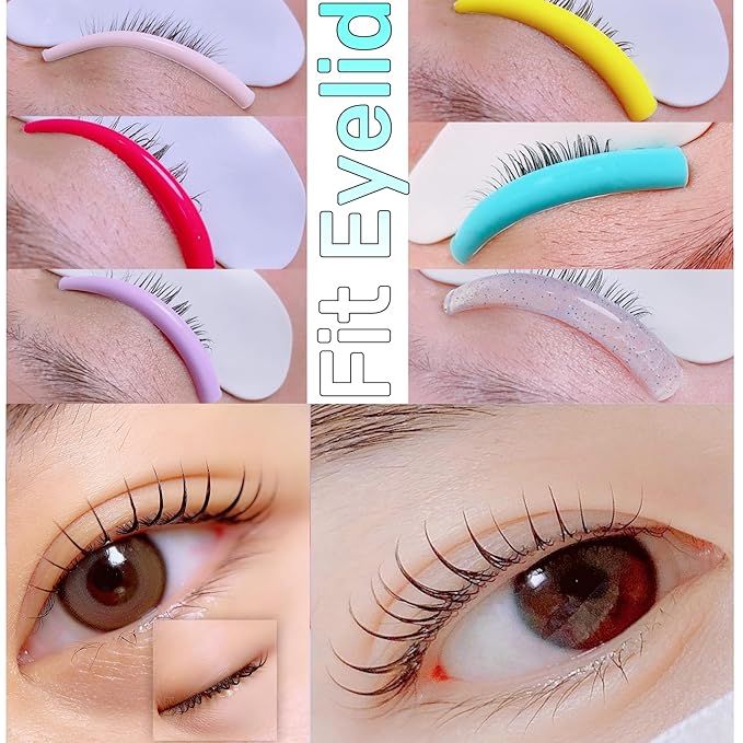 Lash Lift Shield Soft Japanese Moon Perm Rod Natural Lifting Pad Easier Eyelash Perming Rods Neon Lami Lamination Roller Hug Eyelids Well Flat C Curl Lash Lift & Tint Shields Improve Eye Look