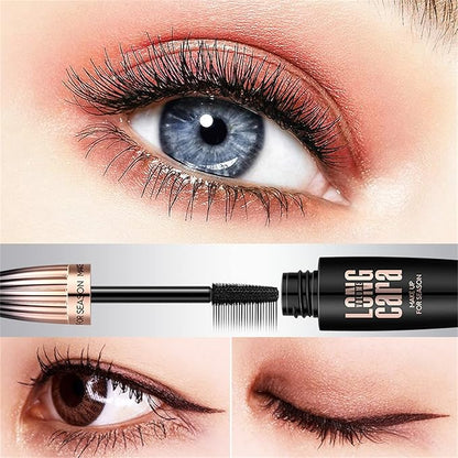 My Amazing Lashes 4D Silk Fiber Lash Mascara - Black, Volume & Length, Waterproof, Smudge Proof, Natural, Long Lasting (1 Pc)