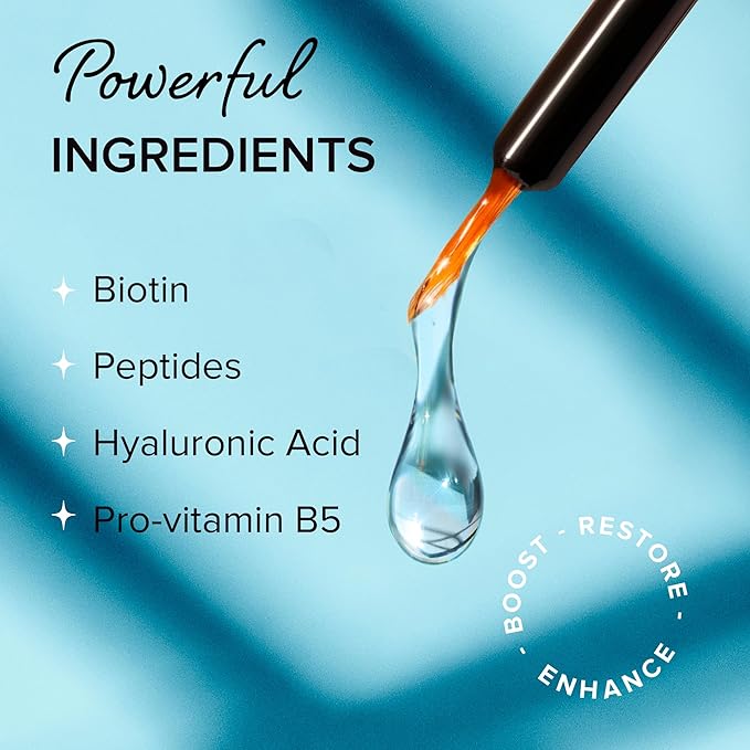MAREE Lash Serum for Eyelash Growth - Advanced Eyelash Serum to Grow Lashes & Brows - Hyaluronic Acid, Biotin, Peptides & Vitamins for Thicker, Longer Eyelashes and Eyebrows - Suero de Pestañas