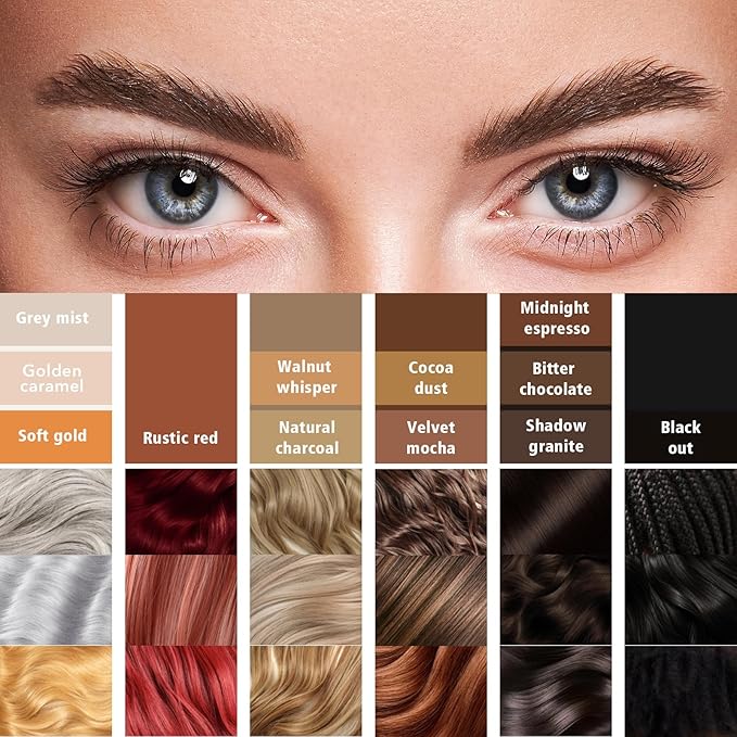 Light Gray & Light Taupe Eyebrow Pencil for Older Women with 4-Prong Precision Tip- Achieving Natural, Hair-Like Strokes, for Daily Use to Create Long-Lasting Defined Brows