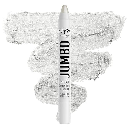 NYX PROFESSIONAL MAKEUP Jumbo Eye Pencil, Blendable Eyeshadow Stick & Eyeliner Pencil - Cottage Cheese (Silver)
