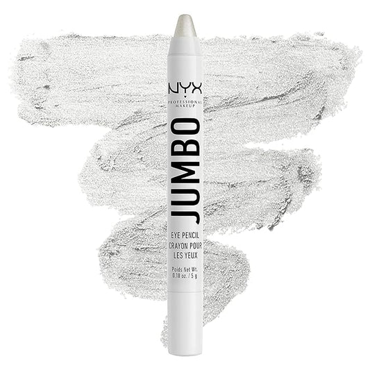 NYX PROFESSIONAL MAKEUP Jumbo Eye Pencil, Blendable Eyeshadow Stick & Eyeliner Pencil - Cottage Cheese (Silver)
