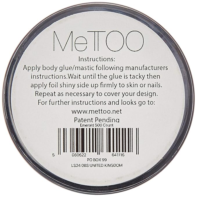 Mettoo Emerald Green Body Foil, 500 Count