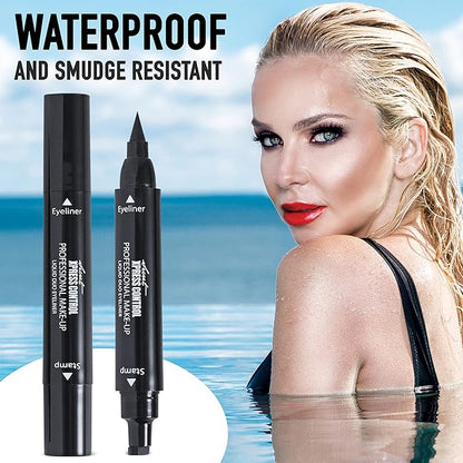 Secret Xpress Control Winged Eyeliner Stamp Waterproof Long Lasting Liquid Black Pen Cat Eye Matte Eye Makeup (Black - 1 Pack)