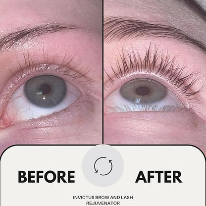 Invictus Inventory Premium Eyebrow and Lash Growth Serum is Designed to Stimulate Growth, Enhance Density, and Improve Overall Brow Health- 9.75 ML- Made in USA in a FDA registrated facility., Black