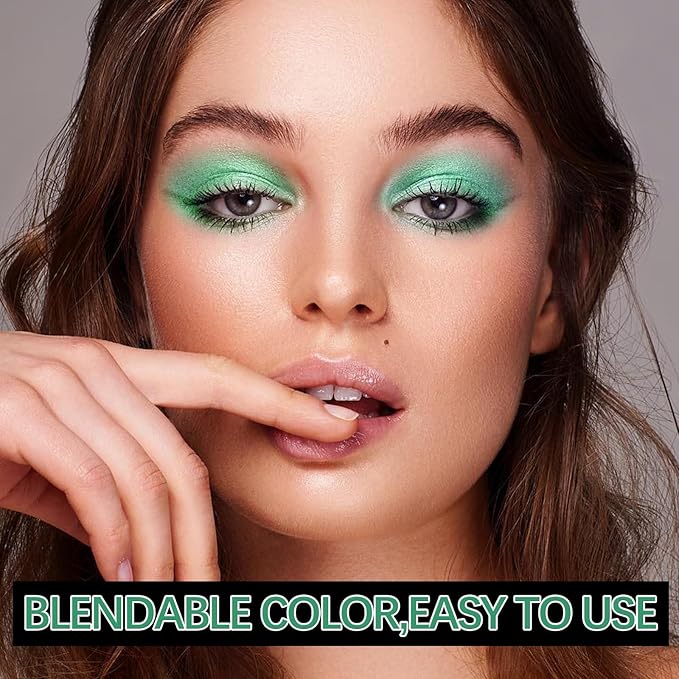Glitter Eyeshadow Stick, Dual-Ended Eyeshadow Pencil Eyeliner, Eyeshadow Powder and Smooth Eye Liner, Waterproof Makeup Crayon, Long Lasting Eye Brightening Stick