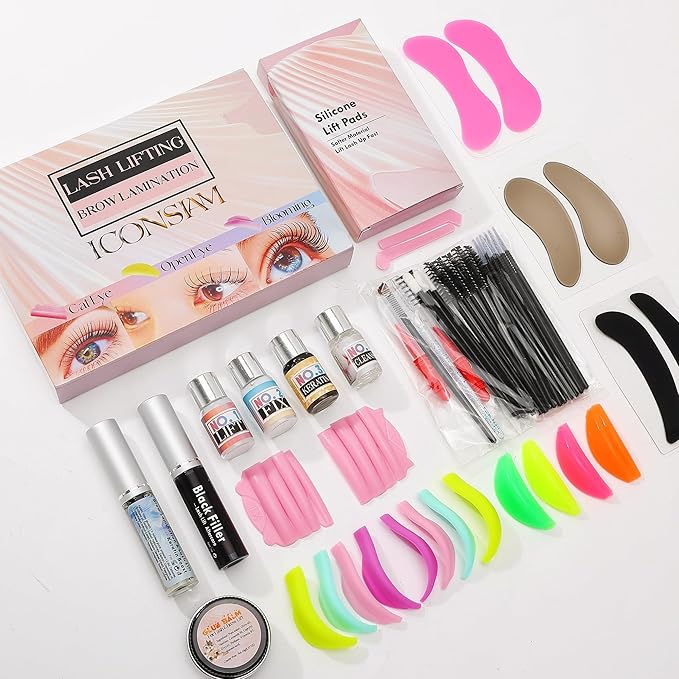 Lash Lift Kit Fast 7 Minutes Eyelash Perm Brow Lamination Set 2 In 1 Multi-Curler Form Lifting Result Open Eye/Cat Eye/Bloom Eyelash Lami Lamination Look 6 Weeks On Eyes- Durable Perming Lashes