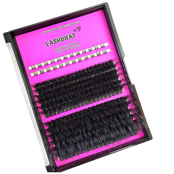 DIY Volume Lash Clusters + Bottom Lashes 12-25mm Longest Thickest Eyelash Clusters 150D D curl Indivual Lashes Cluster Kit Wispy Cluster Spikes