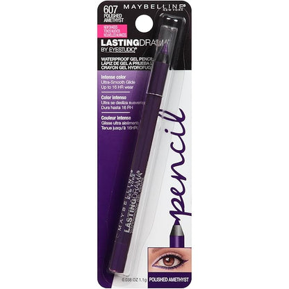 Maybelline New York Eyestudio Lasting Drama Waterproof Gel Pencil, Polished Amethyst, 0.038 oz.