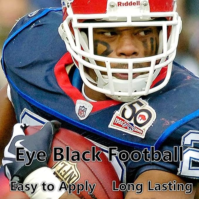 Go Ho 6 PCS Eye Black Sticks for Sports,Easy to Color Black Face Paint Eyeblack Football/Baseball/Softball,Football Stick Sports Eye Makeup
