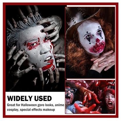 Fake Blood Makeup Spray Fake Blood Washable Suitable for Halloween Blood Sfx Makeup Zombie Vampire Makeup, Clothes and Monsters Vampire Zombie Clown Costume Cosplay Makeup Blood Splash