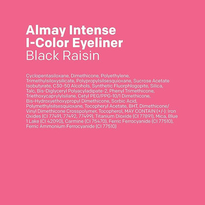 Almay All-Day Eyeliner Pencil, Hypoallergenic, Cruelty-Free, Smudge-Proof, Ophthalmologist Tested, Long Wearing and Water Resistant, 209 Black Raisin, 0.01 oz