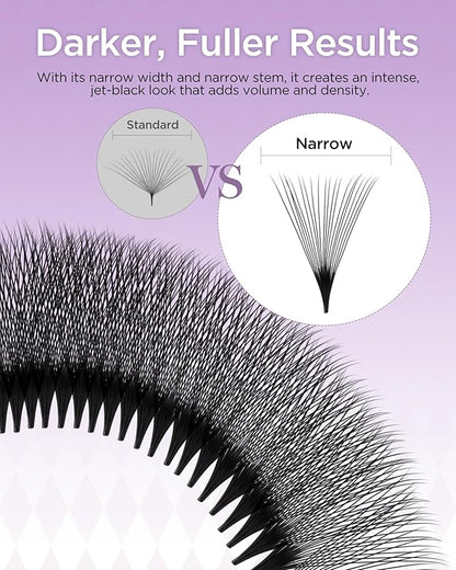 BEYELIAN Premade Lash Fans, 320 Fans Pre Made Fans Volume Lash Extensions 3D 6D 8D 10D 12D 20D 0.07 C/D Curl Save Time Eyelash Extensions for Professional Salon, 8-15mm MIX Easy to Use (20D-0.07-C)