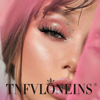 Natural False Eyelashes Wispy Mink Lashes 16mm Cat Eye Lashes Natural Look Eye lash Like Extensions 5D Volume Strip Fake Eyelashes Pack by TNFVLONEINS