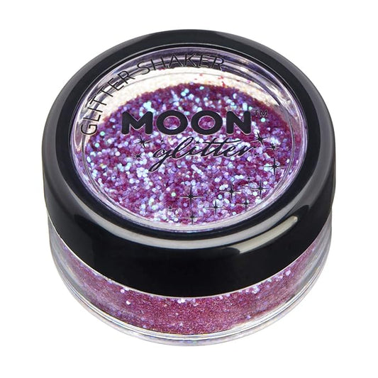Iridescent Glitter Shakers by Moon Glitter – 100% Cosmetic Glitter for Face, Body, Nails, Hair and Lips - 5g - Purple