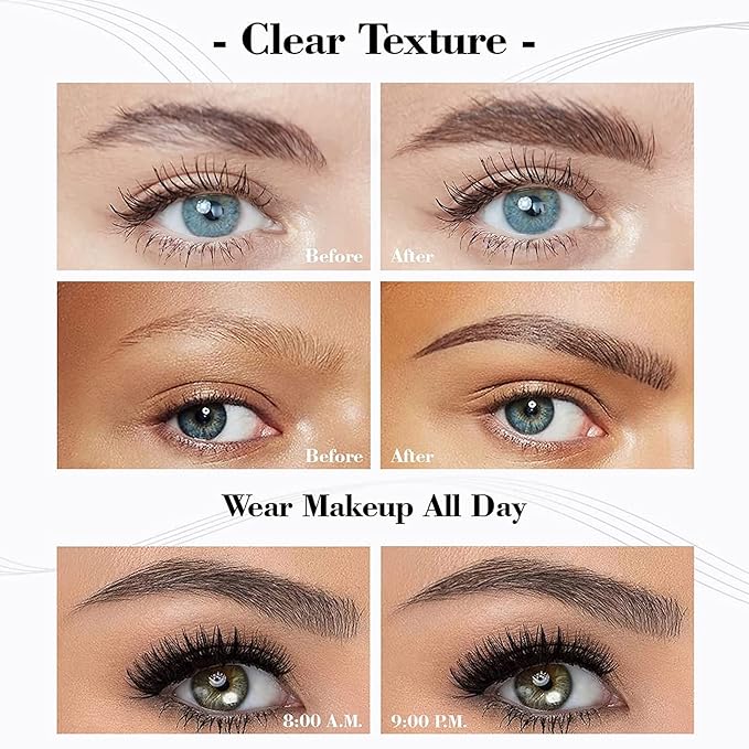 Eyebrow Pencil Eyebrow Microblading Pen - Eye Makeup Eyebrow Pen Micro 4 Point Brow Pen Lift & Snatch Eyebrow Microblading Pen Long-Lasting Waterproof Natural Eyebrow Hair (Reddish Brown)