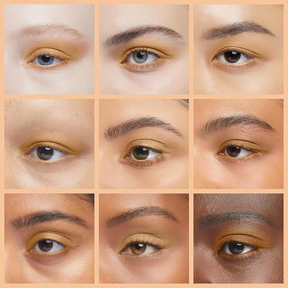 Honey Glow Gold Naked Off White Nude Shimmering Shimmer Pressed Powder Single Vegan Eyeshadow; Talc, Paraben & Cruelty Free