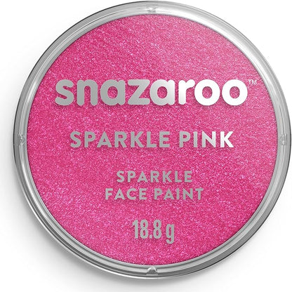 Snazaroo Sparkle Face and Body Paint, 18.8g (0.66-oz) Pot, Sparkle Pink