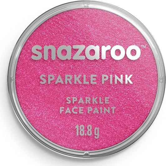 Snazaroo Sparkle Face and Body Paint, 18.8g (0.66-oz) Pot, Sparkle Pink