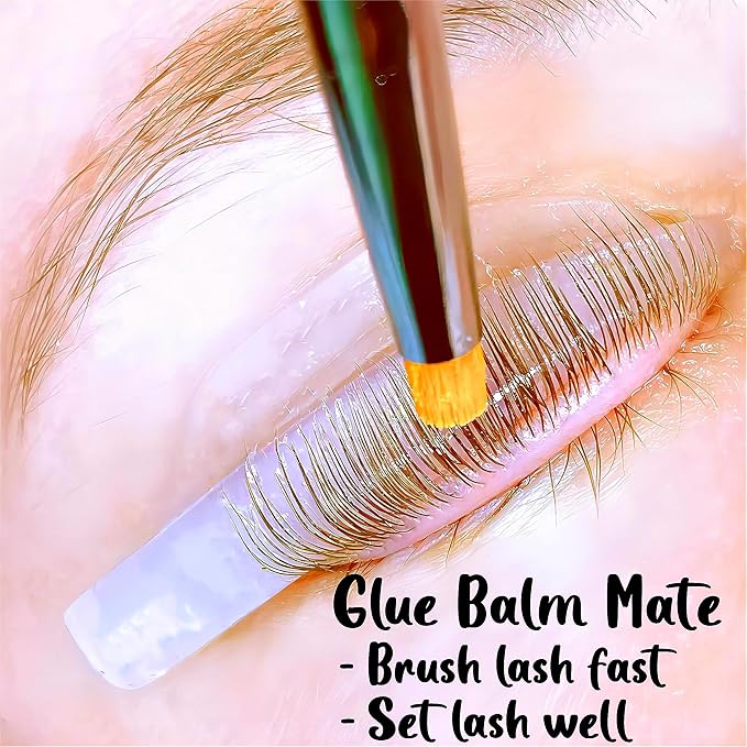 Laminator Brush Glue Balm Mate Soft Lash Lift Comb Brushes Y Brush Replacement Reduce Eyelash Twist or Break Brushing Eyelash Rapidly & Set Them Neat For Four Lash lifting-100 Applications