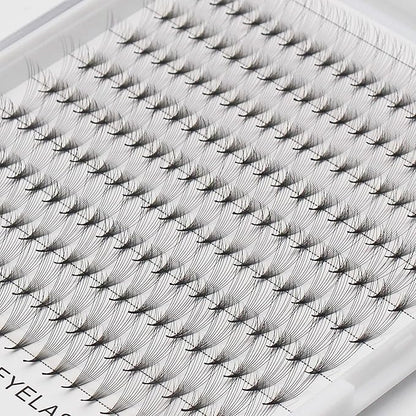 10D Large Tray 10-18mm to Choose Premade Volume Fans Eye Lashes Extensions Thickness 0.07mm D Curl Natural Long Individual False Eyelashes Cluster (16mm)