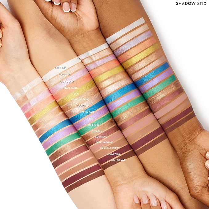 ColourPop Shadow Stix Bundle - Cream Eyeshadow Stick with Long-Lasting Color - Socialite & Honey BB (Pack of 2, 0.05 oz each)