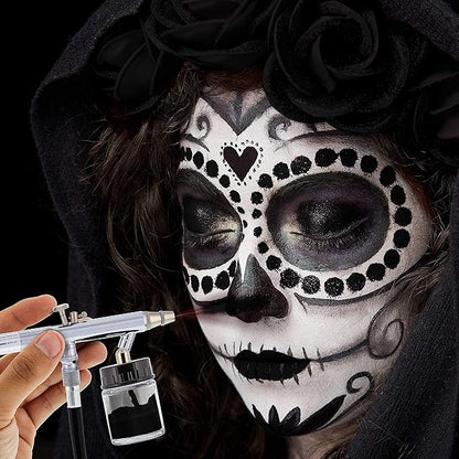 Custom Body Art 8-Ounce Black Water Based Airbrush Body Art & Face Paint