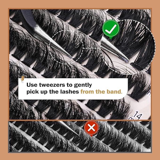 Fluffy Thick Lash Clusters DIY Eyelash Extension 10-18MIX D Curl Lash Clusters 100D Wispy Individual Eyelash Extensions Clusters Lashes DIY Fluffy Lash for Beginners by Focipeysa