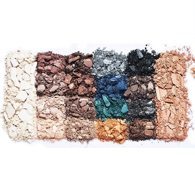 16 Color eyeshadow Palette Matte Face Highligter Powder and Matte Multifunctional Makeup Set Eyeshadow Palette 1 Color Face Highligter Powder 1 Color Face Bronzer Powder Palette 2 Specular Highlights 5.5oz