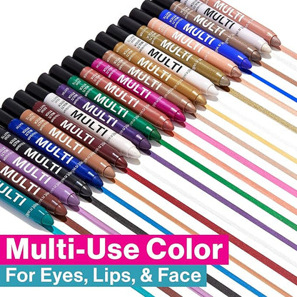 wet n wild Color Icon Cream Eyeliner Eyeshadow Multi-Stick, Moisturizing, Nourishing Velvety Cream-to-Powder Buildable & Blendable Formula, Cruelty-Free & Vegan - Not So Calm Waters