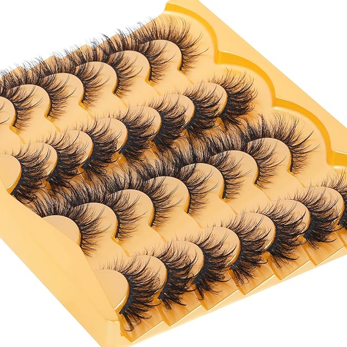 Fox Eye Lashes Wispy Faux Mink Lashes Fairy Cat Eye Lashes That Look Like Extensions Fake Eyelashes
